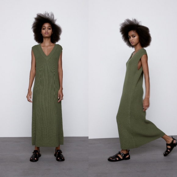 Zara Dresses Zara Belt Knit Dress Poshmark